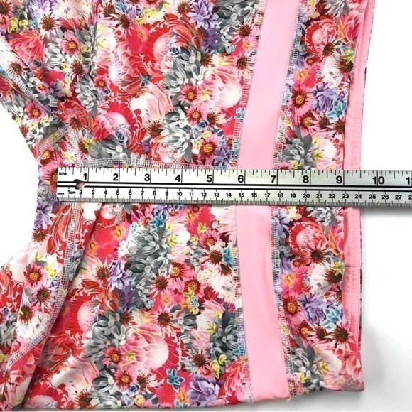 Lululemon RunInspire Crop II Luxtreme Flowabunga Multi pink Bleached crop Capri - Picture 9 of 14